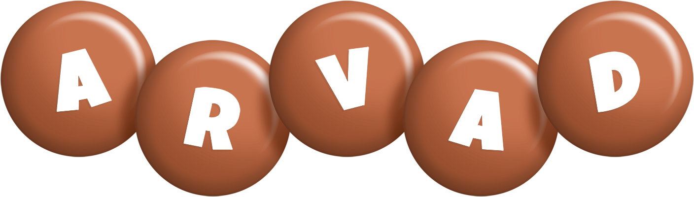 Arvad candy-brown logo