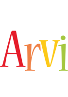 Arvi birthday logo