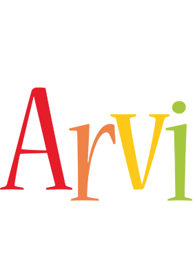 Arvi birthday logo