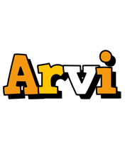 Arvi cartoon logo