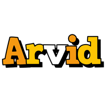 Arvid cartoon logo