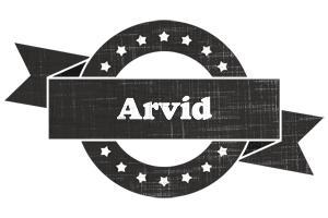 Arvid grunge logo