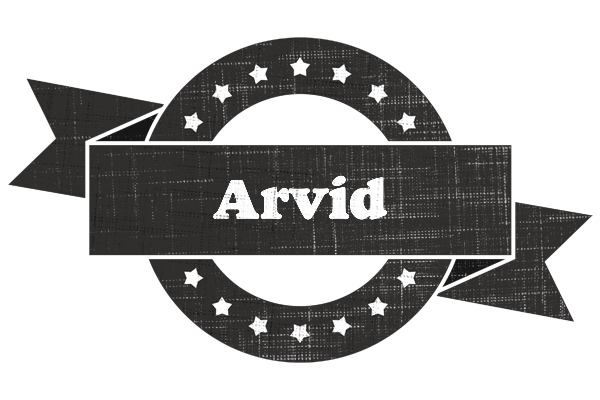 Arvid grunge logo
