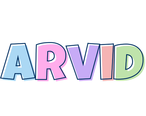Arvid pastel logo