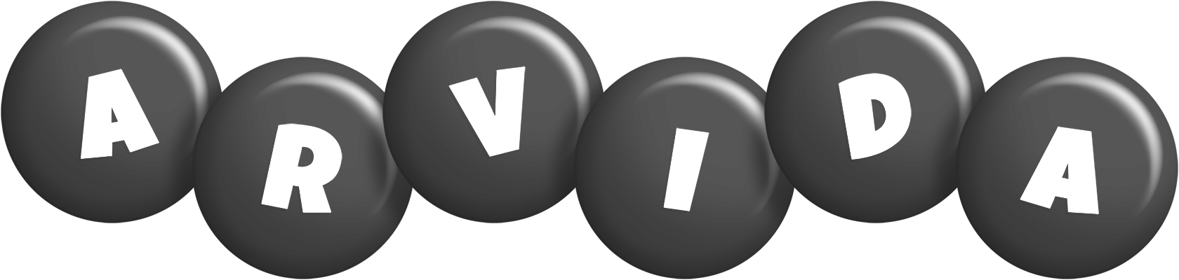 Arvida candy-black logo