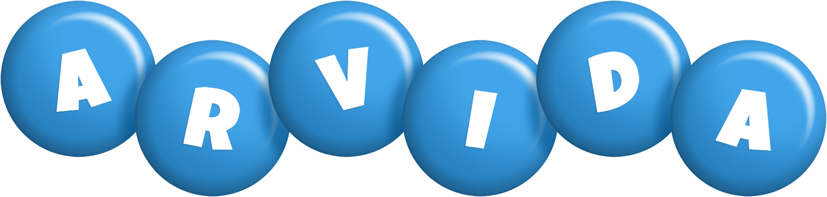 Arvida candy-blue logo