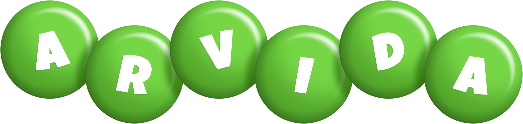 Arvida candy-green logo
