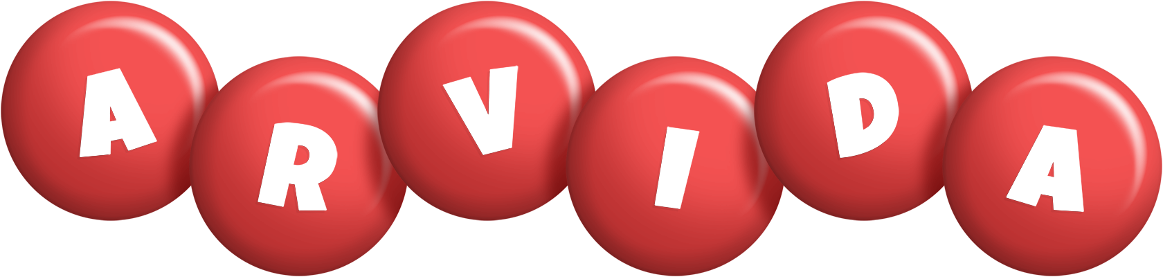 Arvida candy-red logo