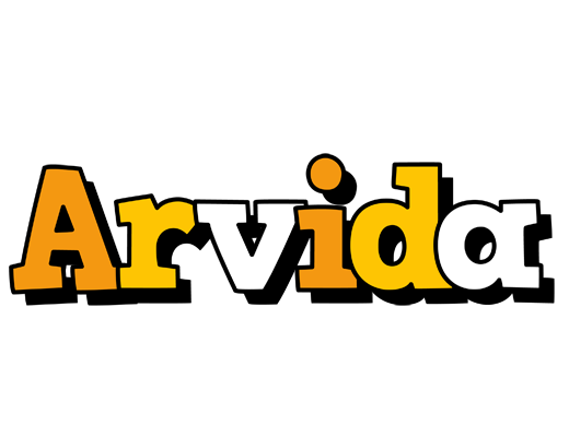 Arvida cartoon logo