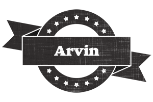 Arvin grunge logo