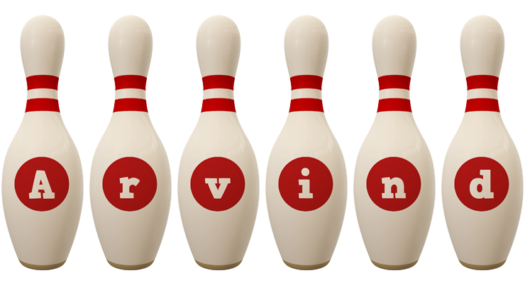 Arvind bowling-pin logo