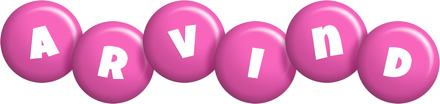 Arvind candy-pink logo