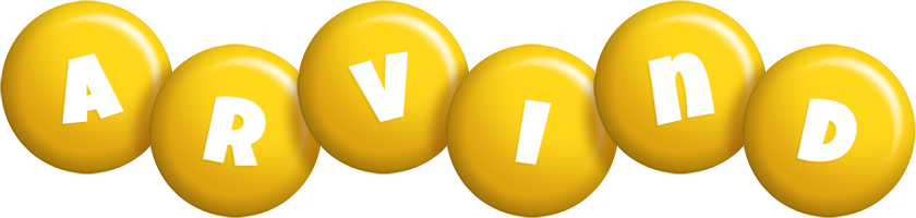 Arvind candy-yellow logo