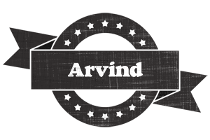 Arvind grunge logo