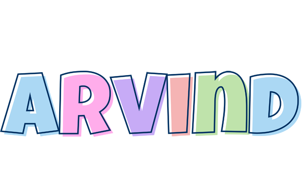Arvind pastel logo