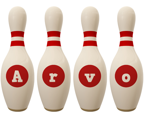 Arvo bowling-pin logo