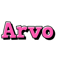 Arvo girlish logo