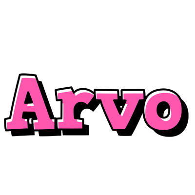 Arvo girlish logo