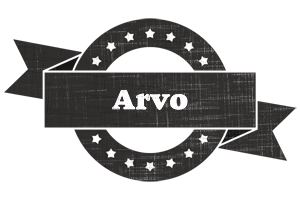 Arvo grunge logo