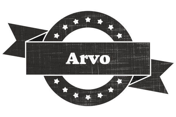 Arvo grunge logo