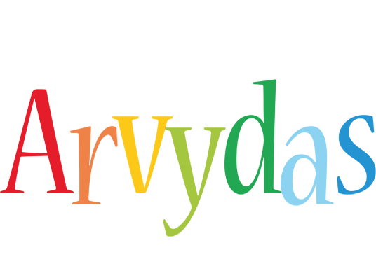 Arvydas birthday logo