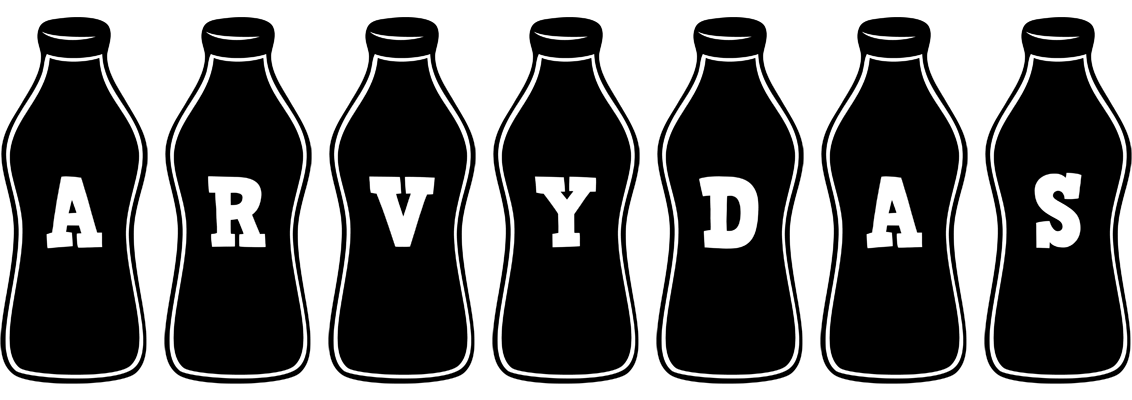 Arvydas bottle logo