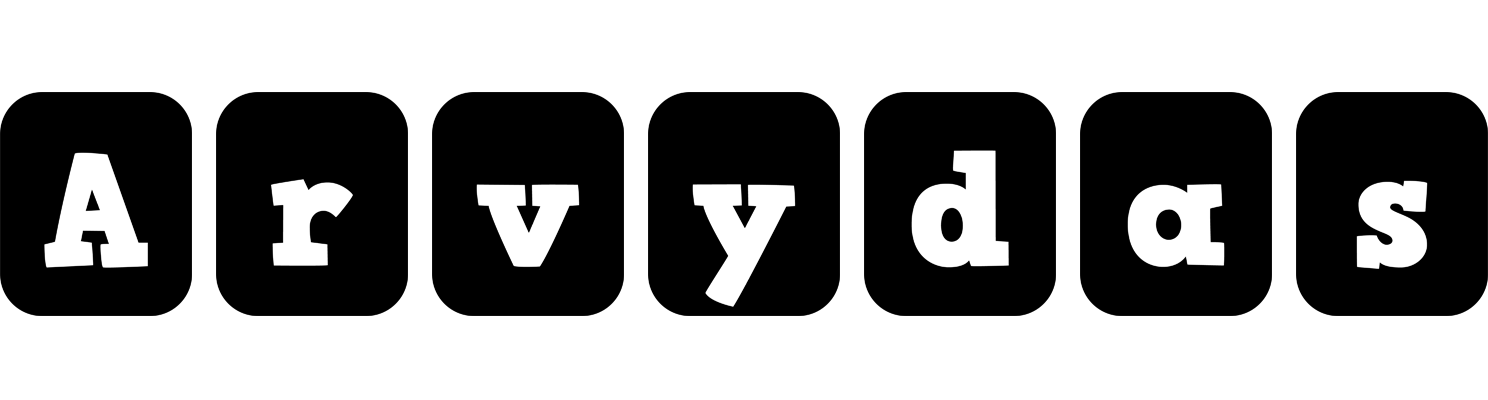 Arvydas box logo