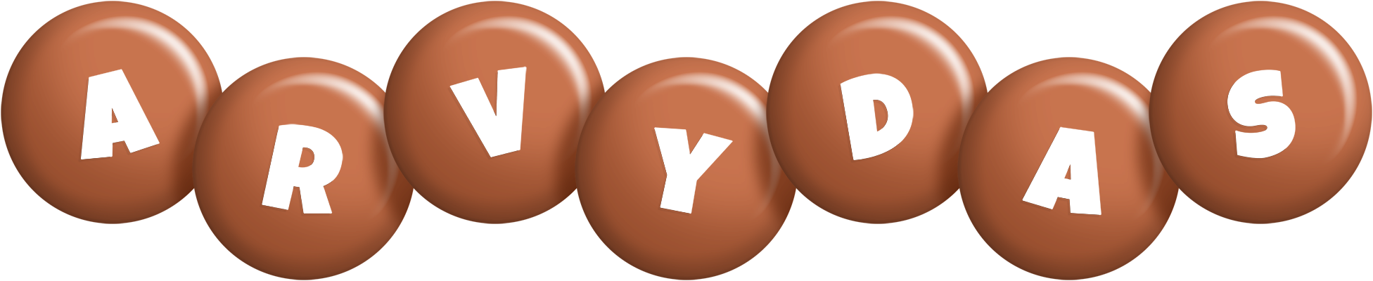 Arvydas candy-brown logo