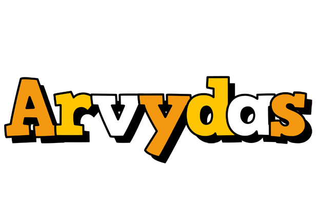 Arvydas cartoon logo