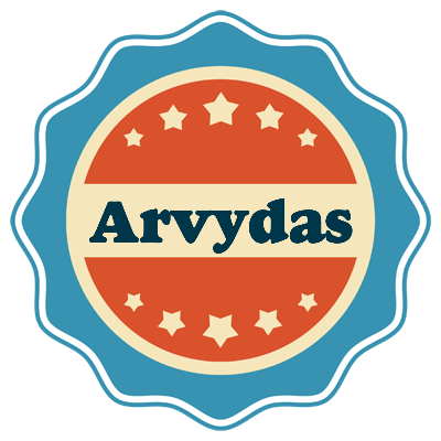 Arvydas labels logo