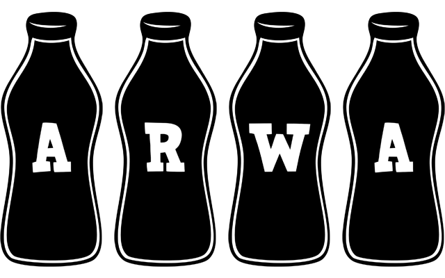 Arwa bottle logo