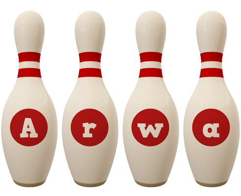 Arwa bowling-pin logo