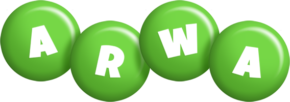 Arwa candy-green logo