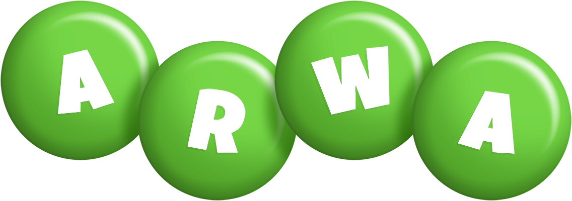Arwa candy-green logo