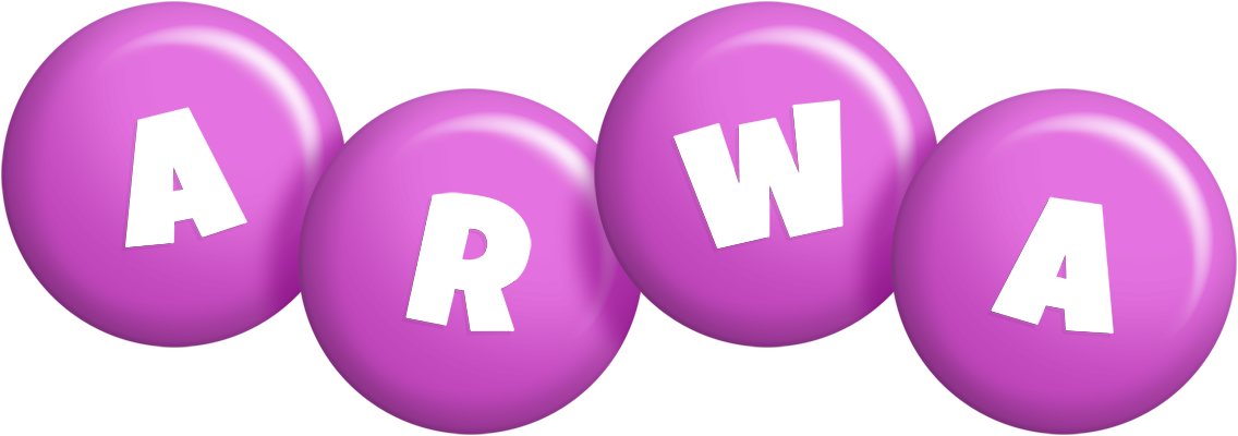Arwa candy-purple logo