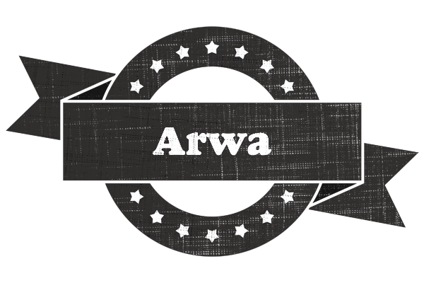 Arwa grunge logo