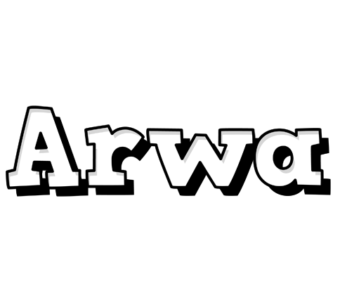 Arwa snowing logo