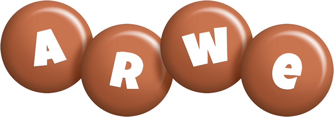 Arwe candy-brown logo