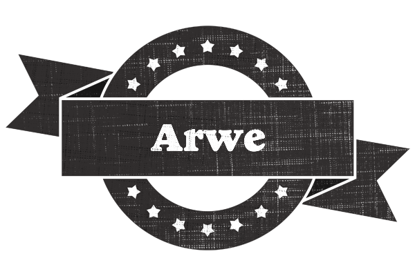 Arwe grunge logo