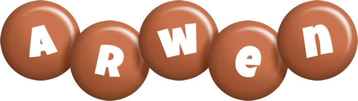 Arwen candy-brown logo