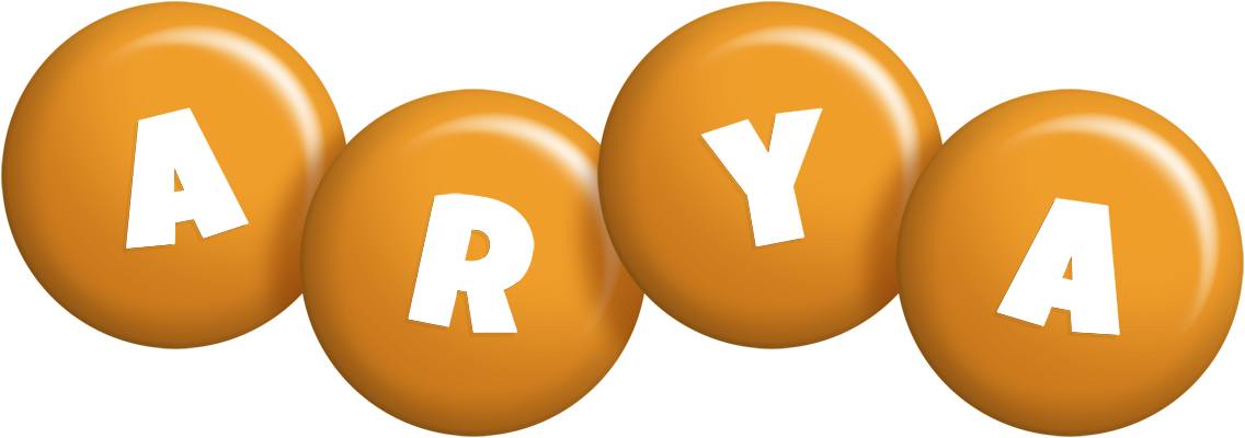 Arya candy-orange logo