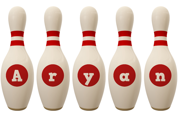 Aryan bowling-pin logo