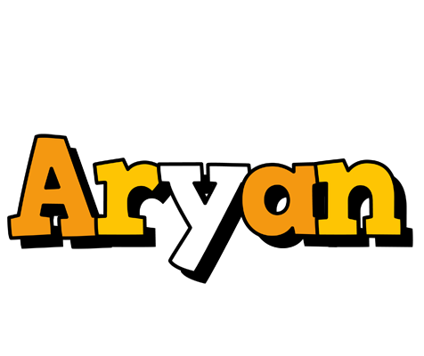 Aryan cartoon logo