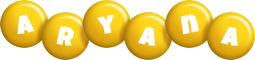 Aryana candy-yellow logo