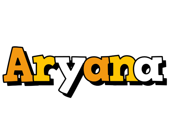 Aryana cartoon logo