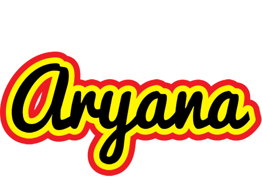 Aryana flaming logo