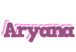 Aryana relaxing logo