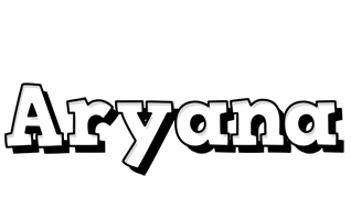 Aryana snowing logo