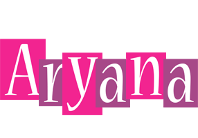 Aryana whine logo