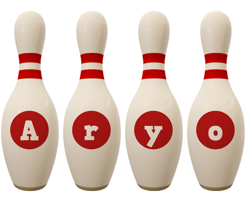 Aryo bowling-pin logo